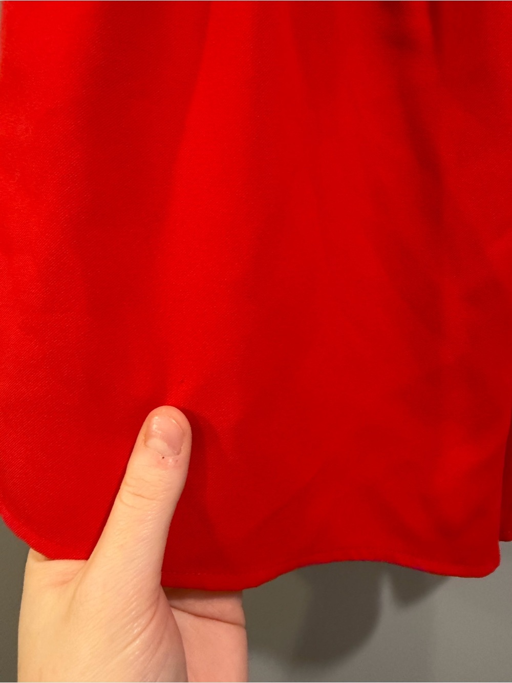 TCEC Red Asymmetrical Skort Size S - Picture 12 of 12